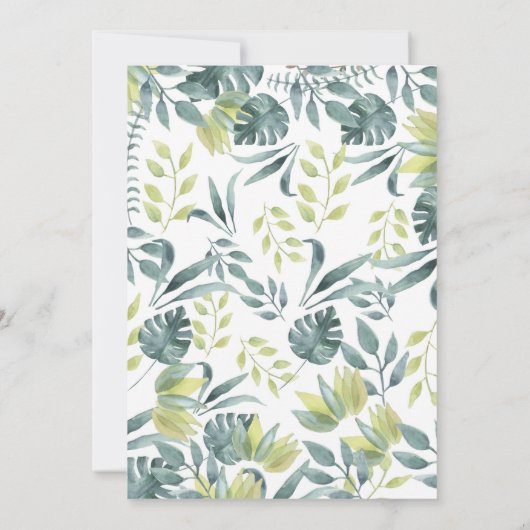 Invitation Parade d'anniversaire de la jungle (Dos)