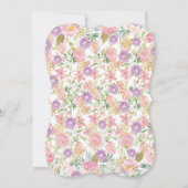 Invitation Parade d'anniversaire de la princesse (Dos)