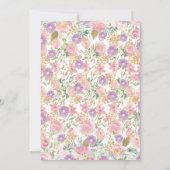 Invitation Parade d'anniversaire de la princesse (Dos)