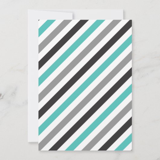 Invitation Parade D'Anniversaire Parade Turquoise (Dos)