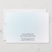 Invitation Parade de Bunny Bleu Cute Drive À Travers le Baby (Dos)