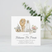 Invitation Parade pour animaux d'Halloween (Debout devant)