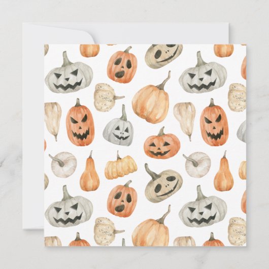 Invitation Parade pour animaux d'Halloween (Dos)