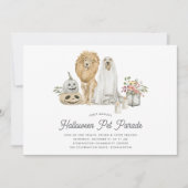 Invitation Parade pour animaux d'Halloween (Devant)