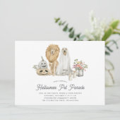 Invitation Parade pour animaux d'Halloween (Debout devant)