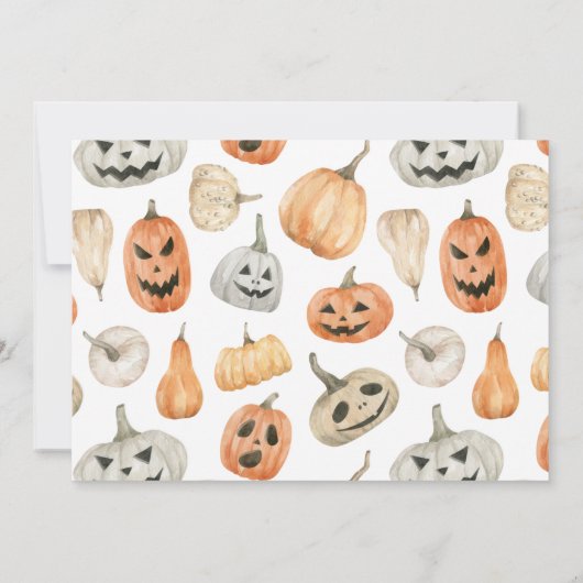 Invitation Parade pour animaux d'Halloween (Dos)