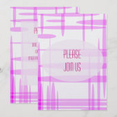 Invitation Parade rose (Devant / Derrière)