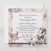 Invitation Paradis de Flamant rose (Dos)