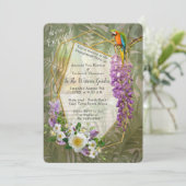 Invitation Paradis de la glycine tropicale au palais doré (Debout devant)