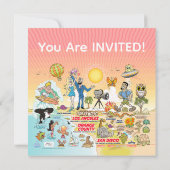 Invitation Paradis de la plage de SoCal (Dos)