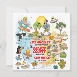 Invitation Paradis de la plage de SoCal