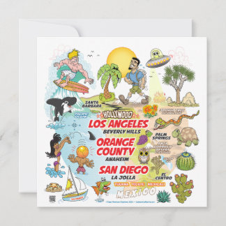Invitation Paradis de la plage de SoCal