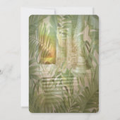 Invitation Paradis de la Wisteria Tropical au Palais d'Or à (Dos)