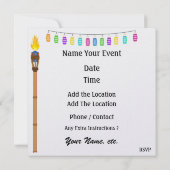 Invitation Paradis PARTY / Luau - SRF (Dos)