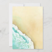 Invitation Paradis tropical | mariage de destination de plage (Dos)