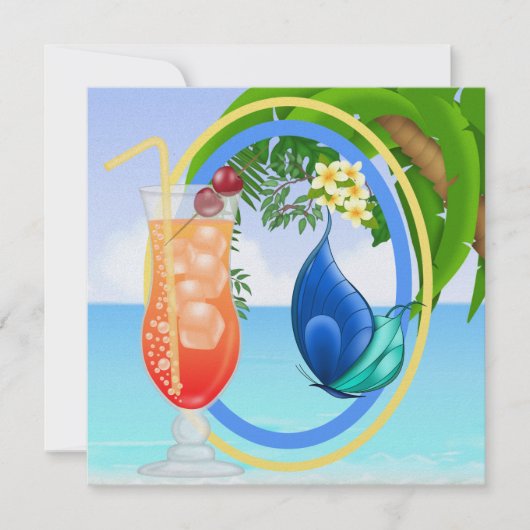 Invitation Paradise Beach (Devant)