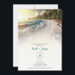 Invitation Paradise Beach Sunset Rustic Coastal Mariage<br><div class="desc">Customisez comme vous voulez.</div>