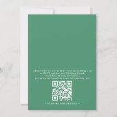 Invitation Paradise Beach Tropical Vintage QR Code Wedding (Dos)