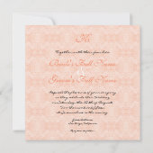 Invitation Paradise Inséparables 3, Floral Modern Mariage (Dos)