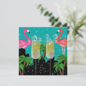 Invitation Paradise Party in Style Bright Lights - SRF (Debout devant)