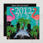 Invitation Paradise Party in Style Bright Lights - SRF (Devant / Derrière)