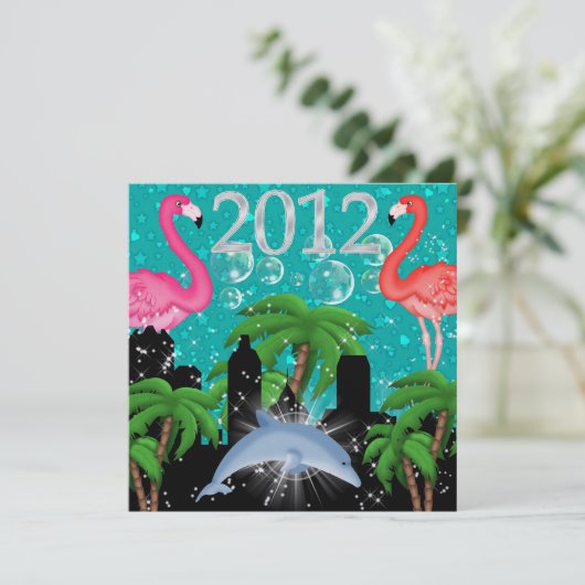 Invitation Paradise Party in Style Bright Lights - SRF (Debout devant)