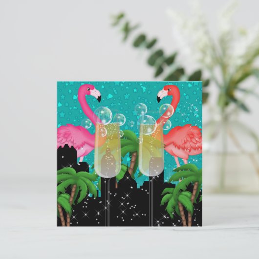 Invitation Paradise Party in Style Bright Lights - SRF (Debout devant)