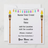 Invitation Paradise PARTY / Luau - SRF (Dos)