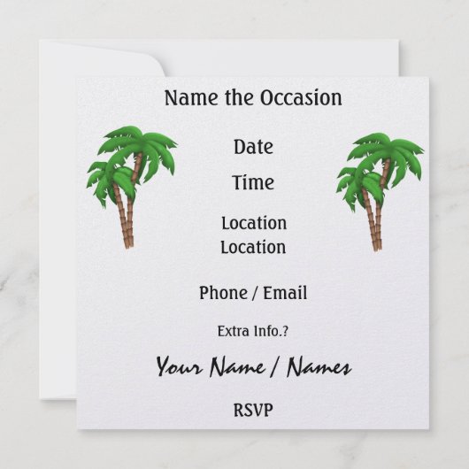 Invitation Paradise Party - SRF (Dos)