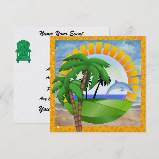 Invitation Paradise - Surf - SRF (Devant / Derrière)