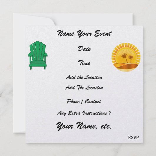 Invitation Paradise - Surf - SRF (Dos)