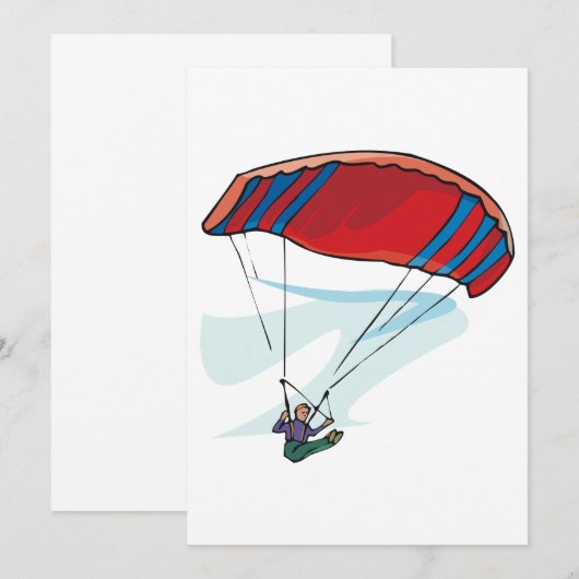 Invitation Paraglider (Devant / Derrière)