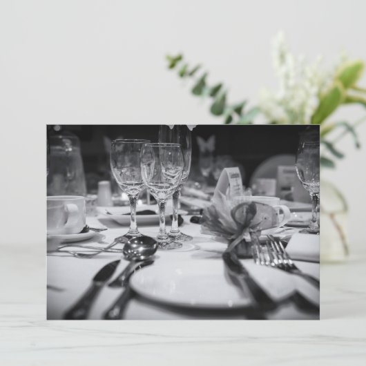 Invitation Paramètre de table mariage (Debout devant)