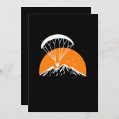 Invitation Paramotorisation Vintage rétro (Devant / Derrière)