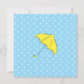 Invitation Parapluie de pluie (Dos)
