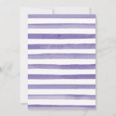 Invitation Parapluie de printemps violet et or doux 16 (Dos)