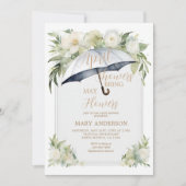 Invitation Parapluie floral Douches d'avril Apportent mai Fle (Devant)