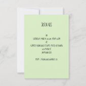 Invitation Parapluie Floral sous la Douche (Dos)