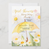 Invitation Parapluie Marguerite Les Averses d'Avril Brings de (Devant)