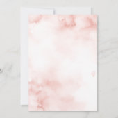 Invitation Parapluie Rose Fleurs de Mai Avrils Pluies Roses (Dos)