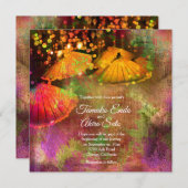 Invitation Parapluies Japonaises Personnalisé Mariage Invitat (Devant / Derrière)