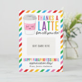 Invitation Paraprofessional Appreciation Day Gift Card Holder (Debout devant)