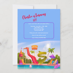 Invitation Parc aquatique