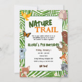 Invitation Parc d'animaux du sentier vert pour enfants Annive (Devant)