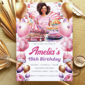 Invitation Parc d'attractions afro-américain d'anniversaire