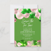 Invitation Parc de golf féminin Tee 50e anniversaire (Devant)