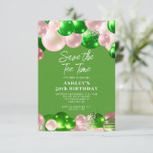 Invitation Parc de golf féminin Tee 50e anniversaire (Debout devant)