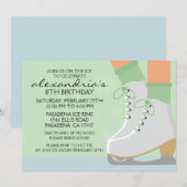 Invitation Parc de patinage sur glace de la Monnaie verte moy (Devant / Derrière)