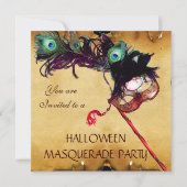INVITATION PARC DU PARTI HALLOWEEN MASQUERADE (Devant)