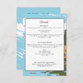 Invitation Parc national Acadia Détails Mariage Retro (Devant / Derrière)